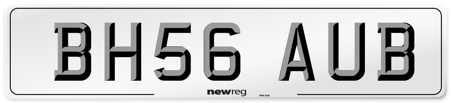 BH56 AUB Number Plate from New Reg